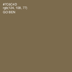 #7C6C4D - Go Ben Color Image